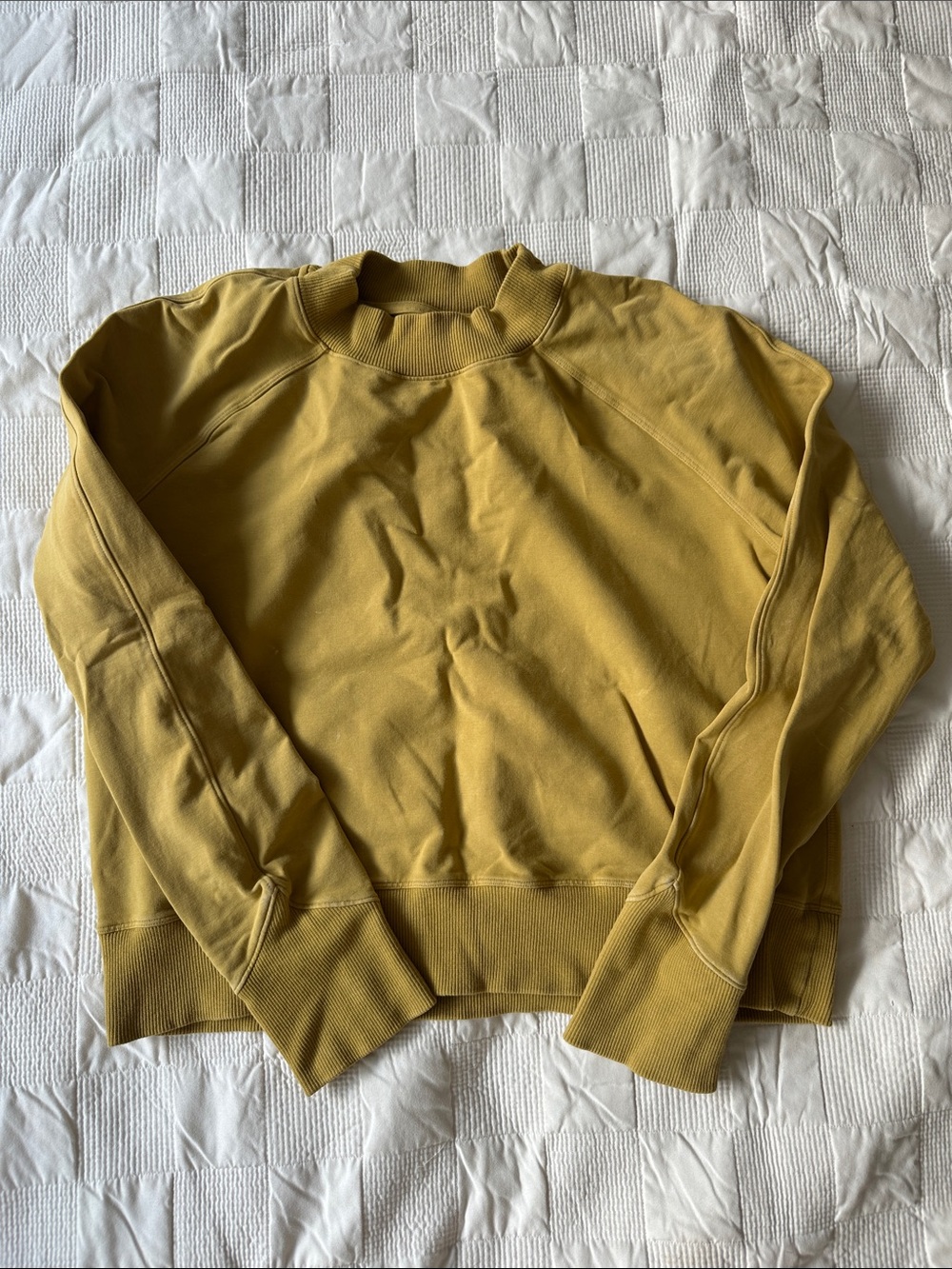 Lululemon Mustard Yellow Crewneck Sweatshirt